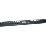 Tripp Lite 12-Port Cat5e Cat5 Rackmount Patch Panel 568B 110 Punch 1URM TAA - 568B, RJ45 Ethernet" - N052-012