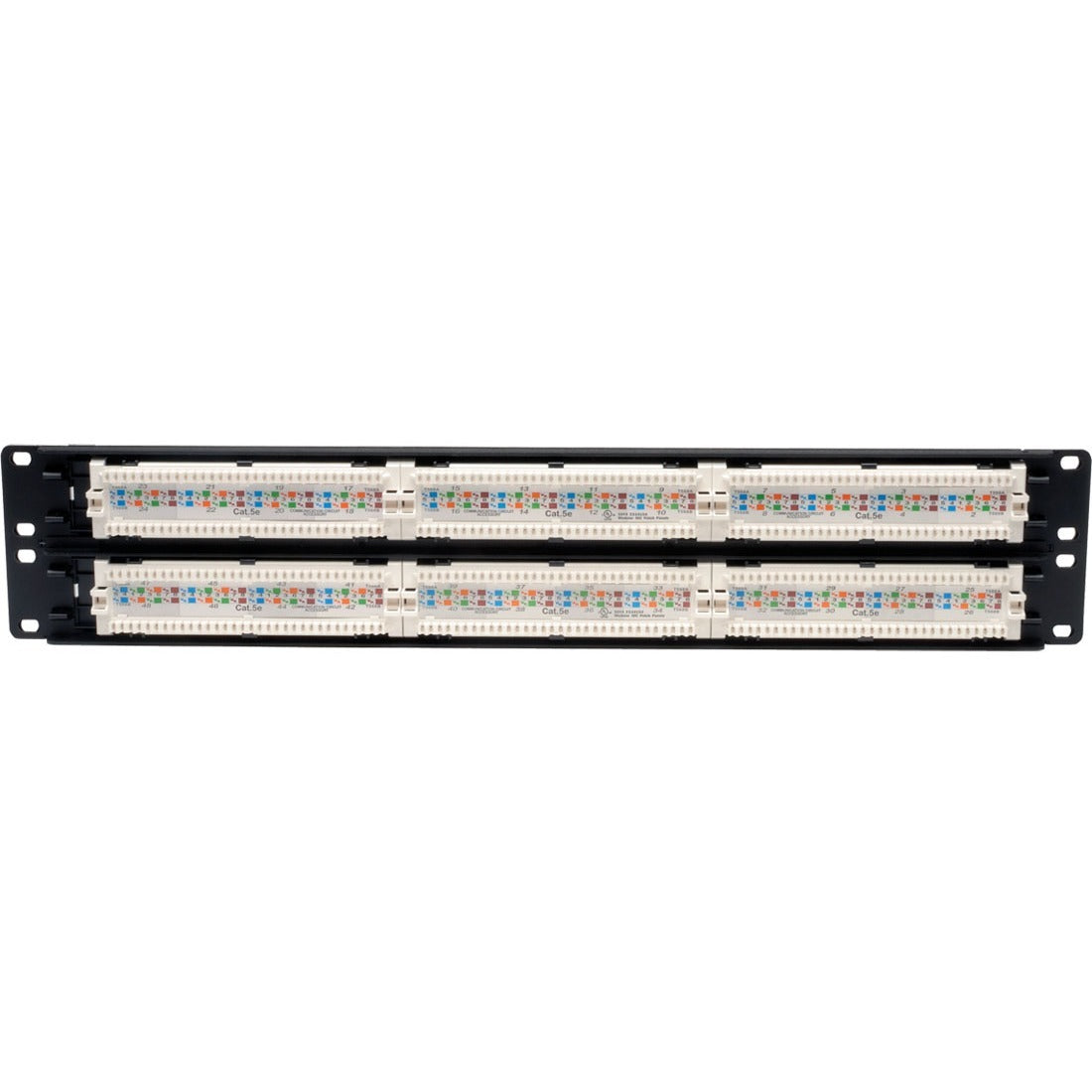 Tripp Lite 48-Port Cat5e Cat5 Rackmount Patch Panel 568B 110 Punch 2URM TAA - 568B, RJ45 Ethernet" - N052-048