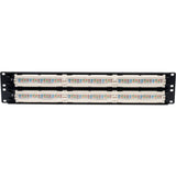 Tripp Lite 48-Port Cat5e Cat5 Rackmount Patch Panel 568B 110 Punch 2URM TAA - 568B, RJ45 Ethernet" - N052-048