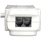 Tripp Lite Surge Protector Power Strip 120V 7 Outlet RJ11 12' Cord 1080 Joules - Receptacles: 7 x NEMA 5-15R - 1080J