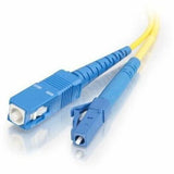 C2G-2m LC-SC 9/125 OS1 Simplex Singlemode PVC Fiber Optic Cable - Yellow - 2m LC-SC 9/125 Simplex Single Mode OS2 Fiber Cable - Yellow - 6ft - 37109