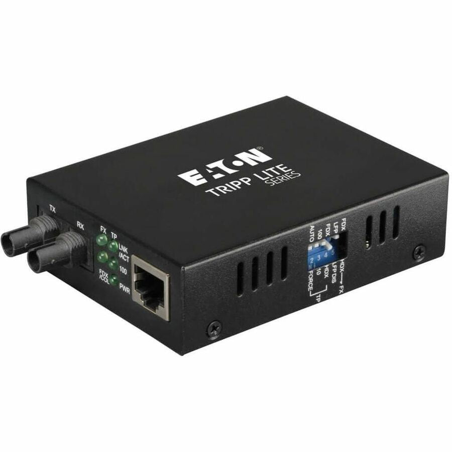 Tripp Lite Fiber Optic 10/100BaseT to 100BaseFX-ST Multimode Media Converter 2km 1310nm - 1 x RJ-45 , 1 x ST Duplex - 10/100Base-TX, 100Base-FX - N784-001-ST