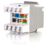 C2G Cat5E RJ45 UTP Keystone Jack - White - RJ-45, 110-punchdown - 03791