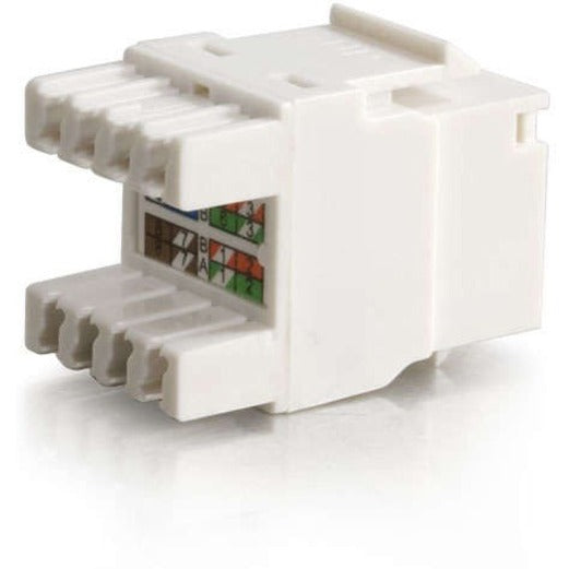 C2G Cat5E RJ45 UTP Keystone Jack - White - RJ-45, 110-punchdown - 03791