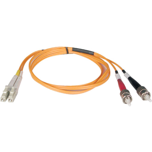 Tripp Lite 2M Duplex Multimode 50/125 Fiber Optic Patch Cable LC/ST 6' 6ft 2 Meter - LC Male - ST Male - 6.56ft - Orange - N518-02M