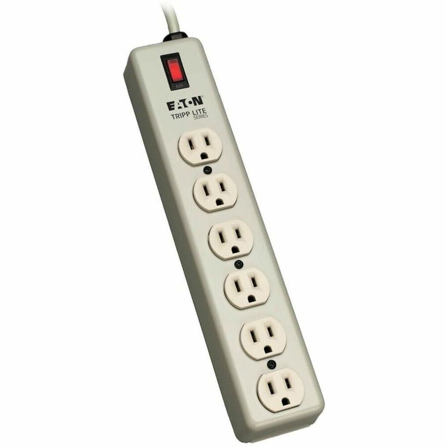 Tripp Lite Waber Power Strip Industrial 6-Outlet 5-15R 5-15P 15ft Cord - NEMA 5-15P - 6 NEMA 5-15R - 15ft - 6SPDX-15