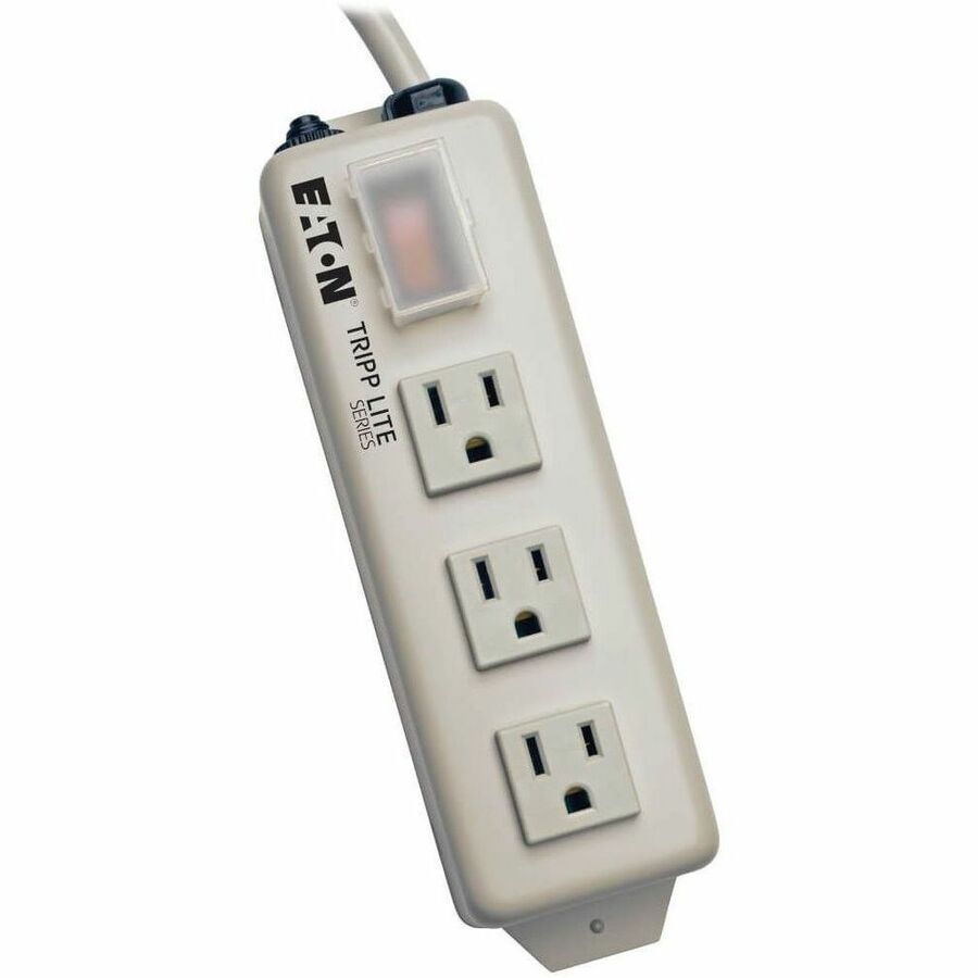 Tripp Lite Power Strip 120V 5-15R 3 Outlet Metal 6' Cord 5-15P - NEMA 5-15P - 3 NEMA 5-15R - 6ft - TLM306NC