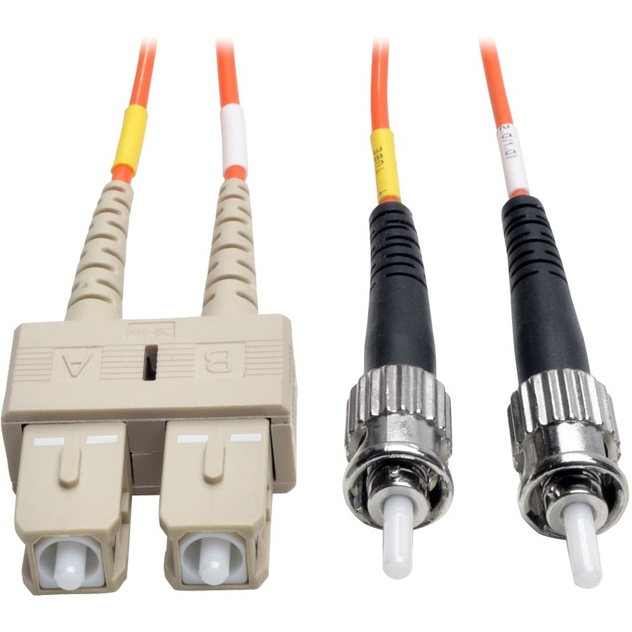 Tripp Lite 2M Duplex Multimode 50/125 Fiber Optic Patch Cable SC/ST 6' 6ft 2 Meter - SC Male - ST Male - 6.56ft - Orange - N504-02M