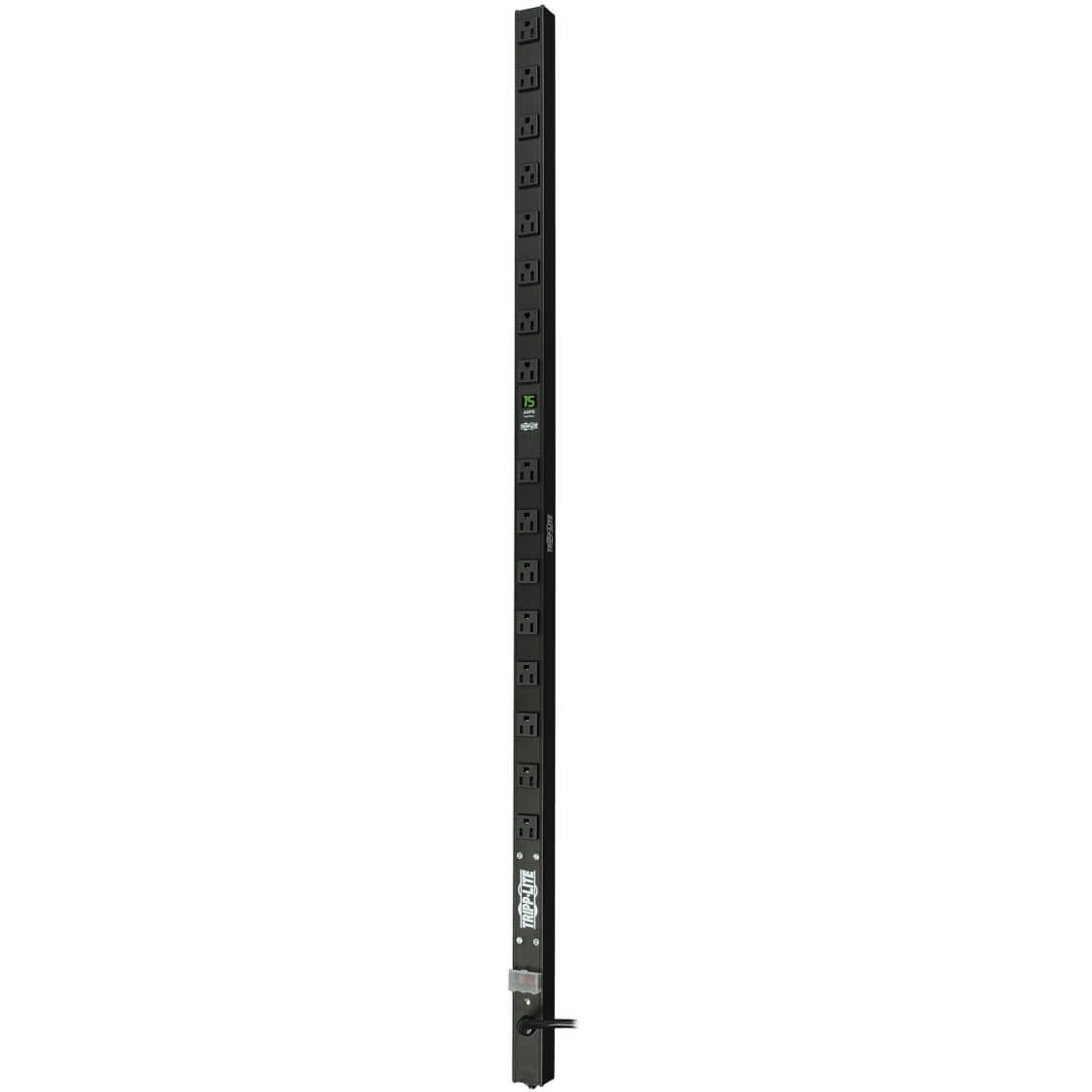 Tripp Lite PDU Metered 120V 15A 5-15R 16 Outlet 5-15P Vertical 0URM - 16 x NEMA 5-15R - 1.8kVA - Zero U Vertical Rackmount - PDUMV15