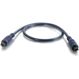 C2G 5m Velocity TOSLINK Optical Digital Cable - Toslink Male - Toslink Male - 16.4ft - Blue - 40393