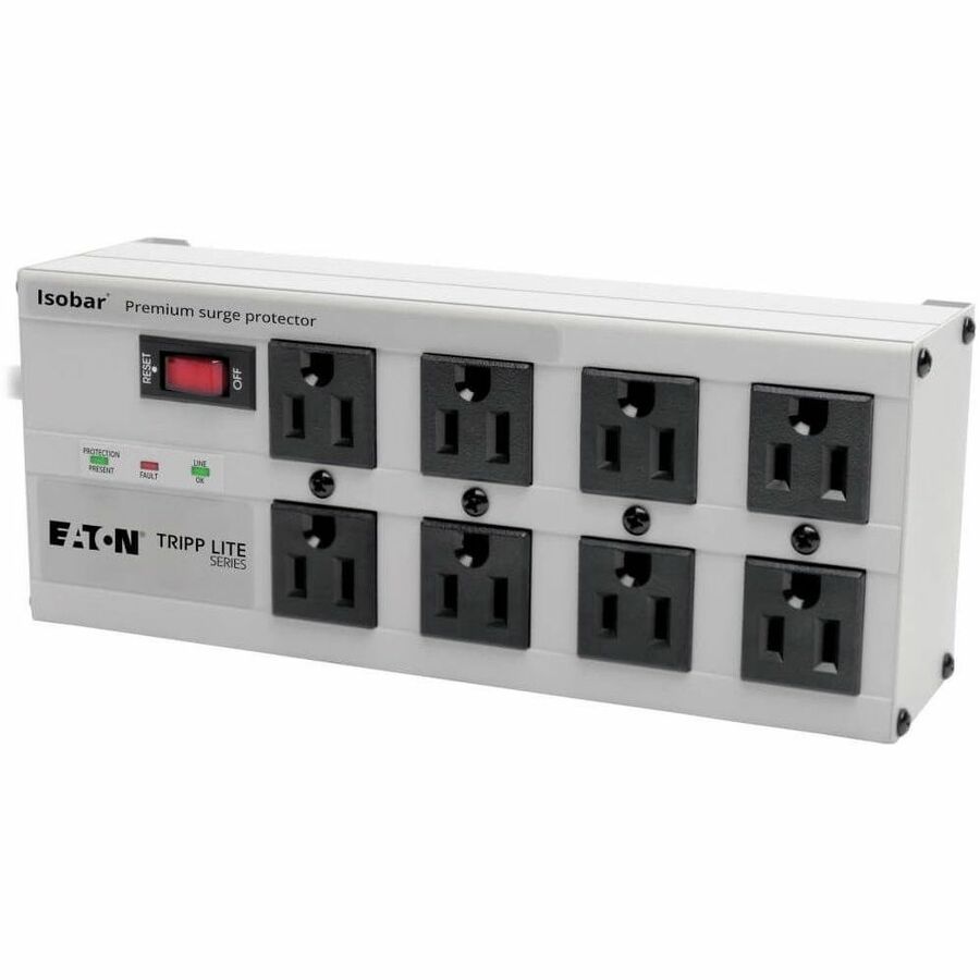Tripp Lite Isobar Surge Protector Metal 8 Outlet 25ft Cord 3840 Joules - Receptacles: 8 x NEMA 5-15R - 3840J - ISOBAR825ULTRA