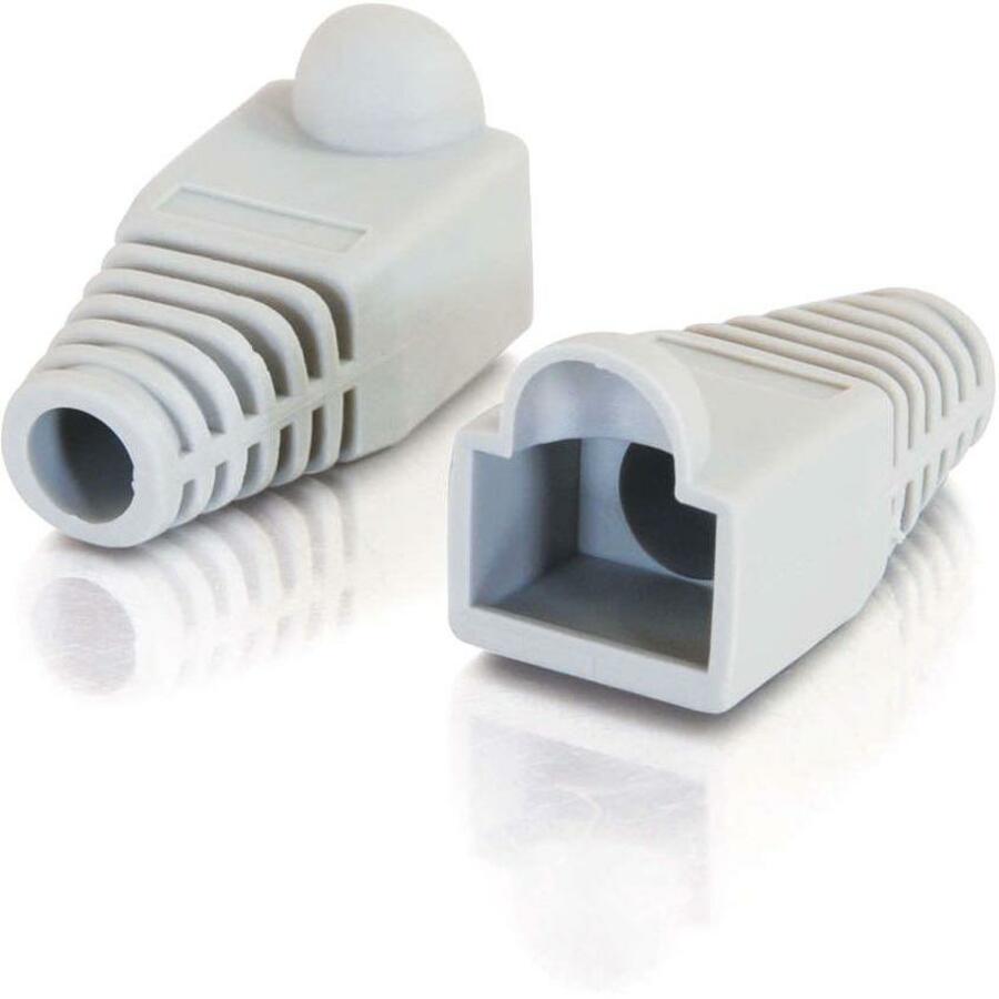 C2G RJ45 Snagless Boot Cover (6.0mm OD) - Gray - 50pk - Cable Boot - Gray - 50 Pack - 04754