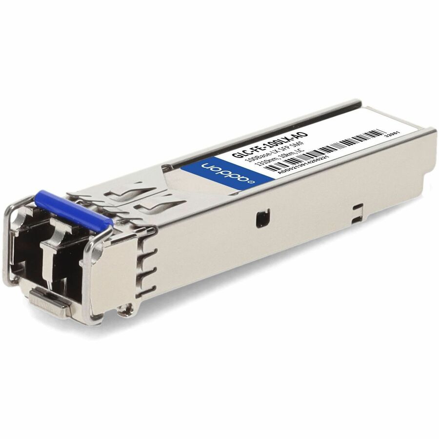 AddOn Cisco GLC-FE-100LX Compatible TAA Compliant 100Base-LX SFP Transceiver (SMF, 1310nm, 10km, LC) - 100% compatible and guaranteed to work - GLC-FE-100LX-AO