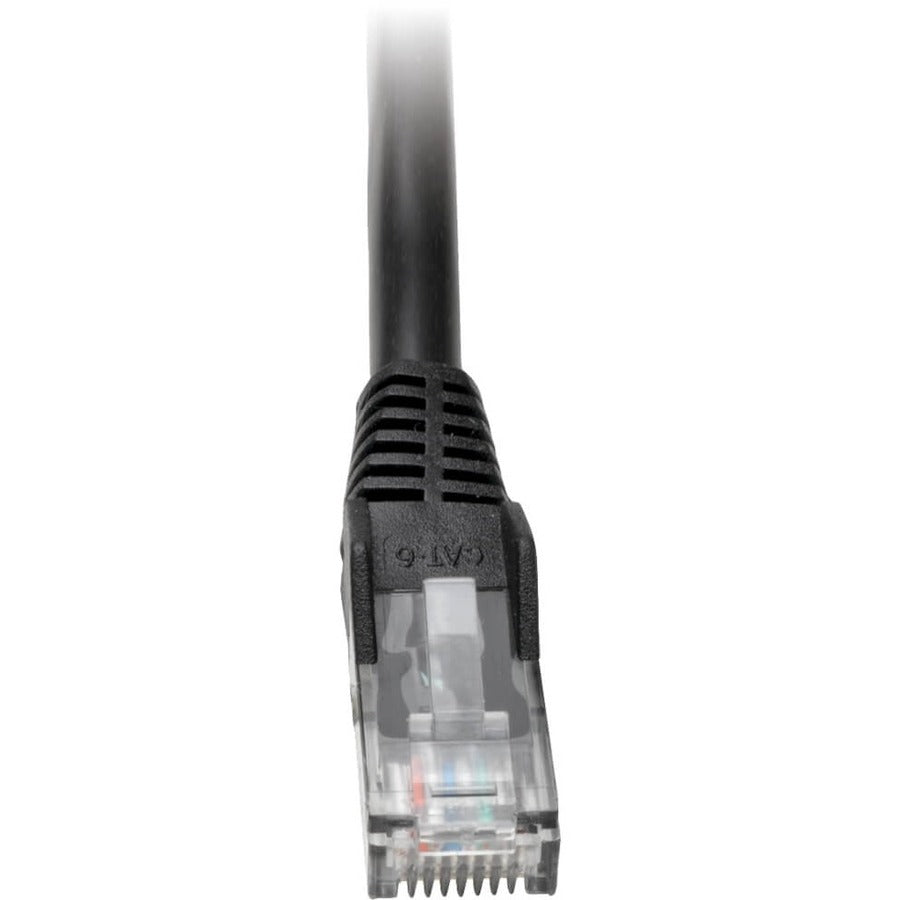 Tripp Lite Cat6 Gigabit Snagless Molded Patch Cable (RJ45 M/M) Black, 2' - 2ft - Black - N201-002-BK