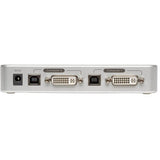 Tripp Lite 2-Port Compact DVI / USB KVM Switch w/ Audio and Cable Kit - 2 x 1 - 2 x DVI-I Monitor - B004-DUA2-K-R