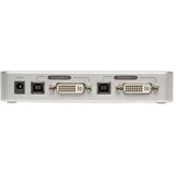 Tripp Lite 2-Port Compact DVI / USB KVM Switch w/ Audio and Cable Kit - 2 x 1 - 2 x DVI-I Monitor - B004-DUA2-K-R
