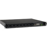 Tripp Lite PDU Switched 200V - 240V 15A C13 8 Outlet C14 Horizontal 1URM TAA - 8 x IEC 320 EN 60320 C13 - 1U Rack-mountable - PDUMH15HVNET