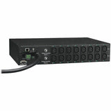 Tripp Lite PDU Single Phase Switched Horizontal 208/240V 5.8kw 16 C13 30A - 16 x IEC 320 EN 60320 C13 - 2U Rack-mountable - PDUMH30HVNET