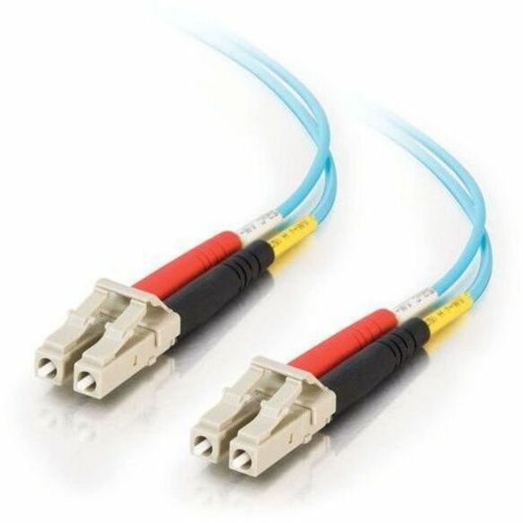 C2G-3m LC-LC 10Gb 50/125 OM3 Duplex Multimode Fiber Optic Cable (Plenum-Rated) - Aqua - Fiber Optic for Network Device - LC Male - LC Male - 10Gb - 50/125 - Duplex Multimode - OM3 - 10GBase-SR, 10GBas...  - 36233