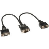 Tripp Lite 1' High Resolution VGA Monitor Y Splitter Cable HD15 to 2x HD15 - (HD15 M to 2x HD15 F) 1-ft. - P516-001-HR