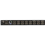 Tripp Lite 16-Port Rackmount USB / PS2 KVM Switch w/ On-Screen Display 1U - 16 x 1 - 16 x HD-15 - 1U - Rack-mountable - B042-016
