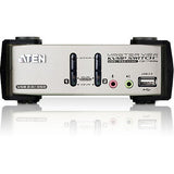 Aten CS1732B 2-Port USB KVMP Switch - 2 x 1 - 2 x HD-15 Keyboard/Mouse/Video - CS1732B