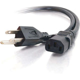 C2G 4ft Universal Power Cord - 16 AWG - NEMA 5-15P to IEC320C13 - C2G 4ft 16 AWG Universal Power Cord (NEMA 5-15P to IEC320C13) (TAA Compliant) - 29926