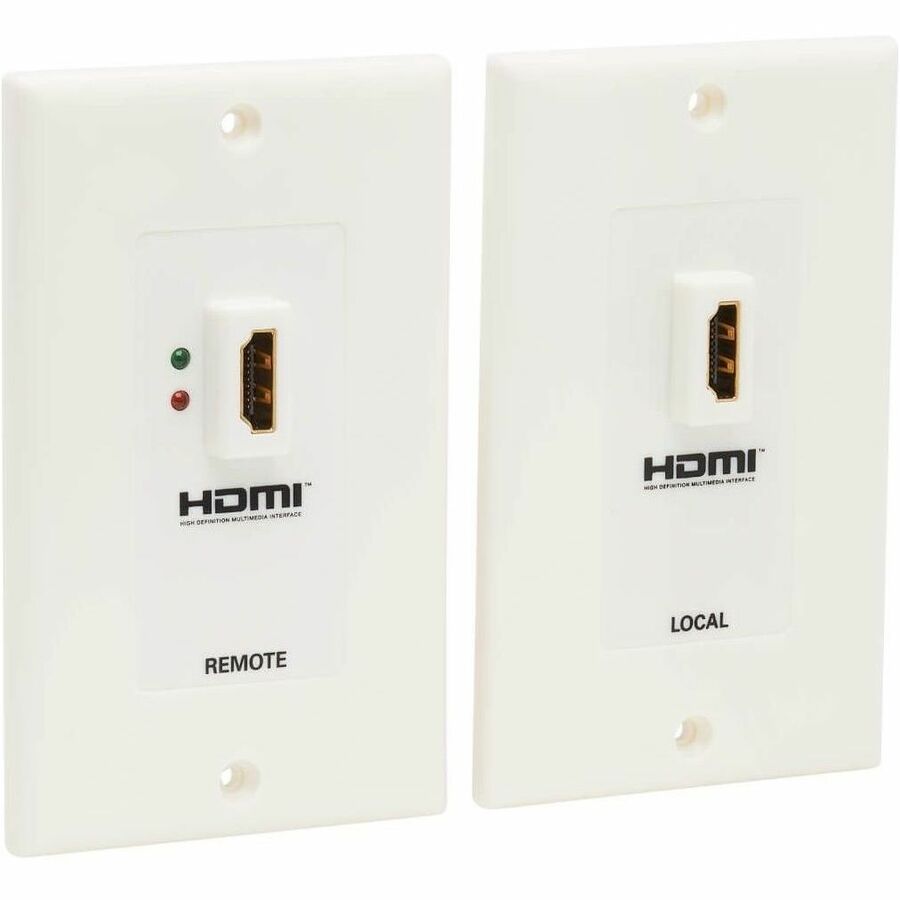 Tripp Lite HDMI Over Cat5 Cat6 Wall Plate Extender Transmitter Receiver TAA - Wall Mount - P167-000