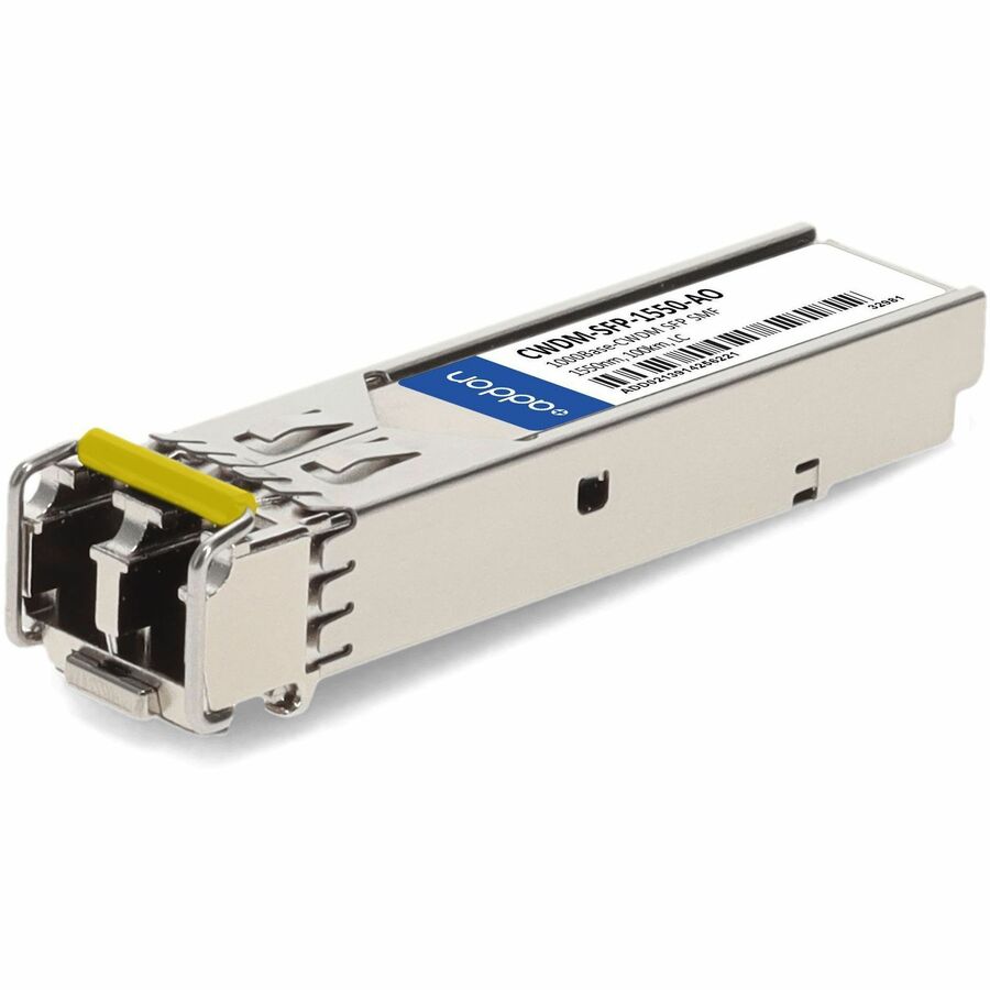 AddOn Cisco CWDM-SFP-1550 Compatible TAA Compliant 1000Base-CWDM SFP Transceiver (SMF, 1550nm, 100km, LC) - 100% compatible and guaranteed to work - CWDM-SFP-1550-AO