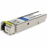 AddOn Cisco GLC-FE-100BX-D Compatible TAA Compliant 100Base-BX SFP Transceiver (SMF, 1550nmTx/1310nmRx, 10km, LC) - 100% compatible and guaranteed to work - GLC-FE-100BX-D-AO