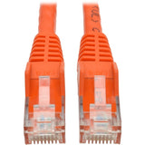 Tripp Lite 2ft Cat6 Gigabit Snagless Molded Patch Cable RJ45 M/M Orange 2' - 61cm - 1 x RJ-45 Male - 1 x RJ-45 Male - Orange - N201-002-OR