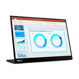 Lenovo ThinkVision M14d 35.6 cm (14") 2240 x 1400 pixels 2.2K LED Black - 63AAUAR6US