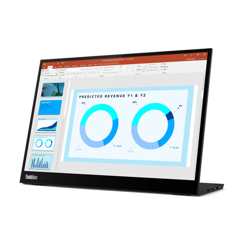 Lenovo ThinkVision M14d 35.6 cm (14") 2240 x 1400 pixels 2.2K LED Black - 63AAUAR6US