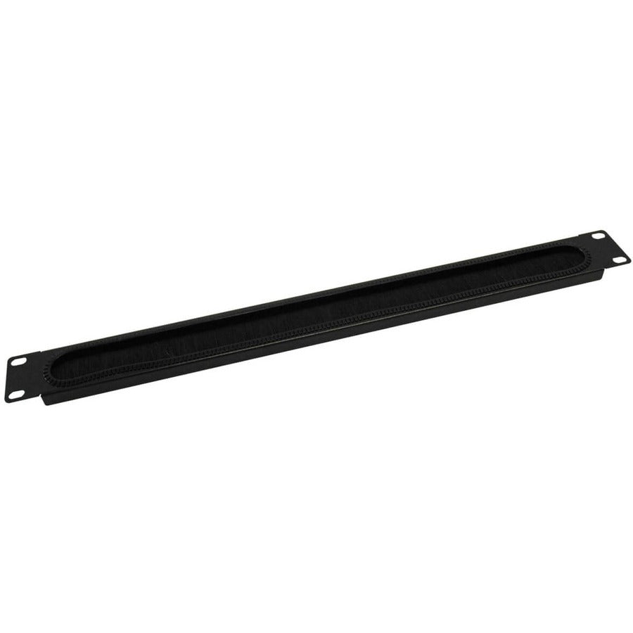 Tripp Lite Rack Enclosure Cabinet Cooling Horizontal Brush Strip 1URM - Cable Pass-through - Black - 1U Rack Height - SR1UBRUSH
