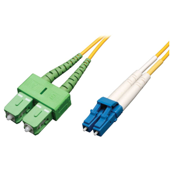 Tripp Lite 3M Duplex Singlemode 9/125 Fiber Optic Patch Cable LC/SC/APC 10' 10ft 3 Meter - LC Male Network - SC Male Network - 9.84ft - N366-03M-AP