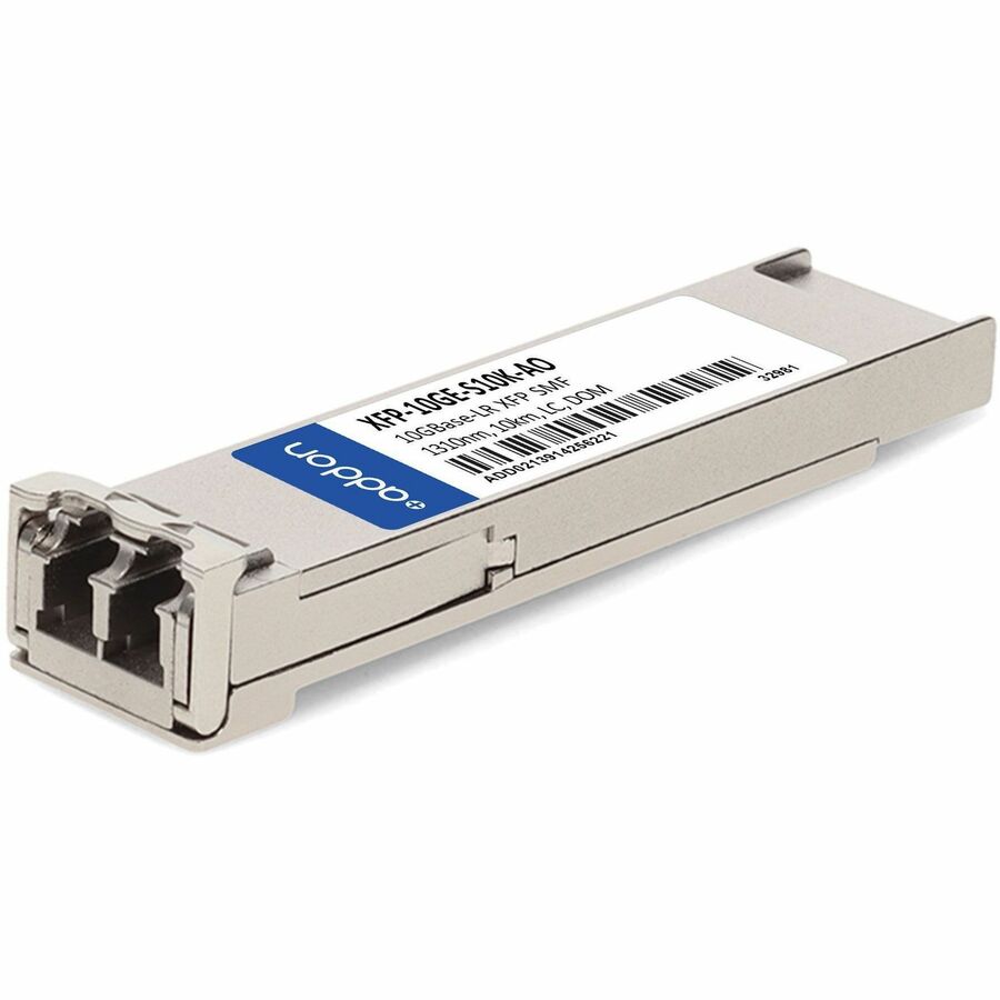 AddOn ZTE XFP-10GE-S10K Compatible TAA Compliant 10GBase-LR XFP Transceiver (SMF, 1310nm, 10km, LC, DOM) - 100% compatible and guaranteed to work - XFP-10GE-S10K-AO