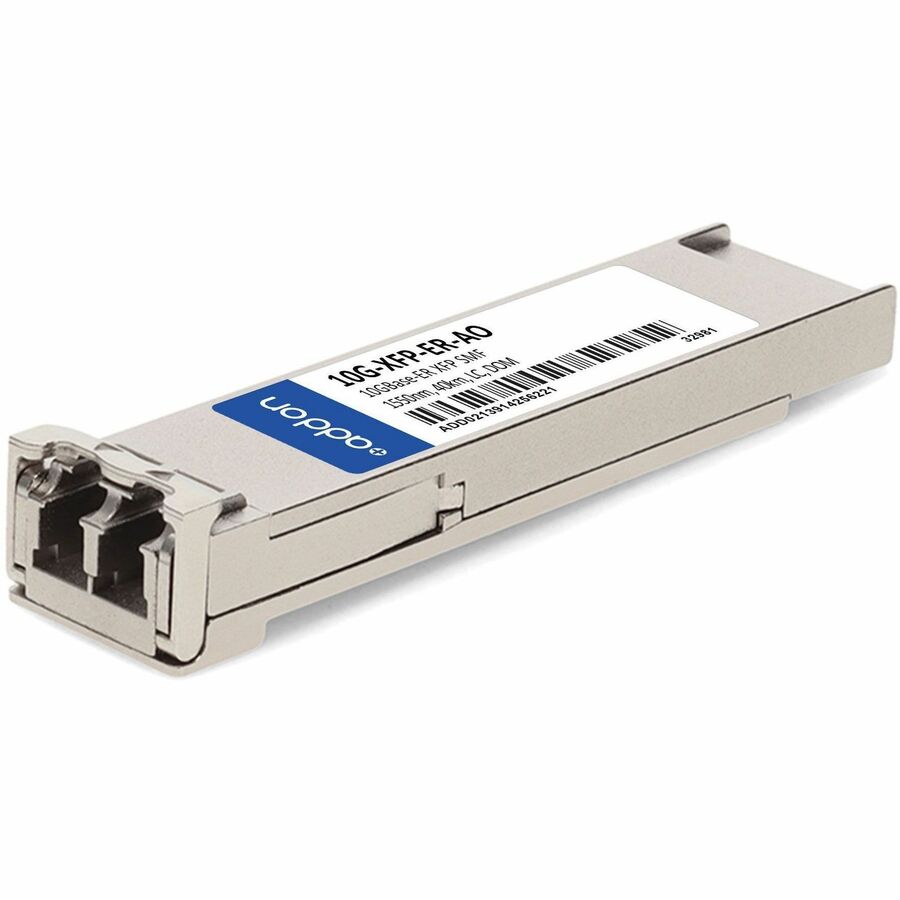 Brocade (Formerly) 10G-XFP-ER Compatible TAA Compliant 10GBase-ER XFP Transceiver (SMF, 1550nm, 40km, LC, DOM) - 100% compatible and guaranteed to work - 10G-XFP-ER-AO