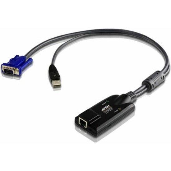Aten KVM Adapter Cable - RJ-45 Female Network, HD-15 Male VGA, Type A Male USB - KA7175