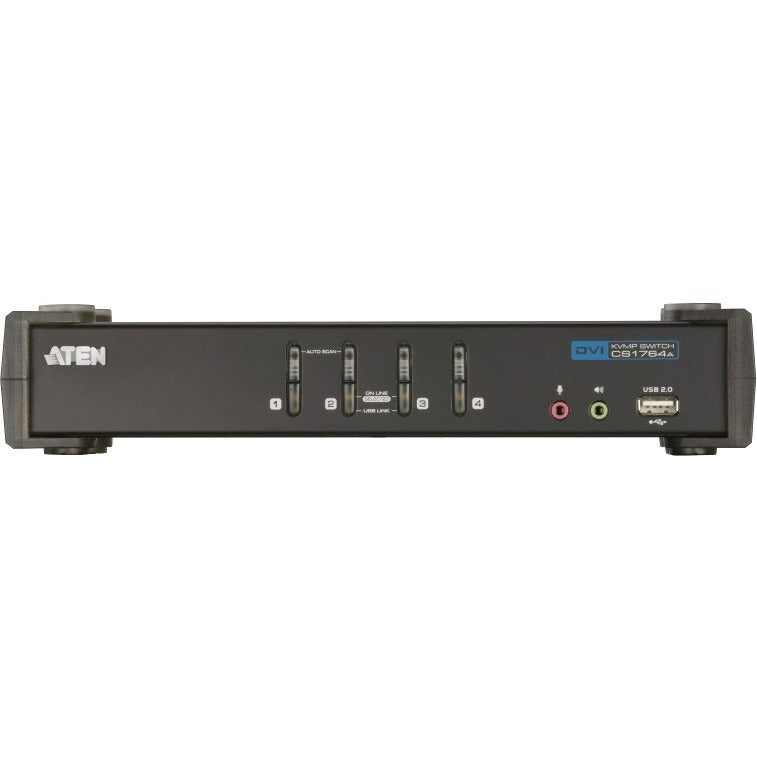ATEN CS1764A KVM Switch - 4 Computer(s) - WUXGA - 1920 x 1200 - 8 x USB - 5 x DVI - CS1764A