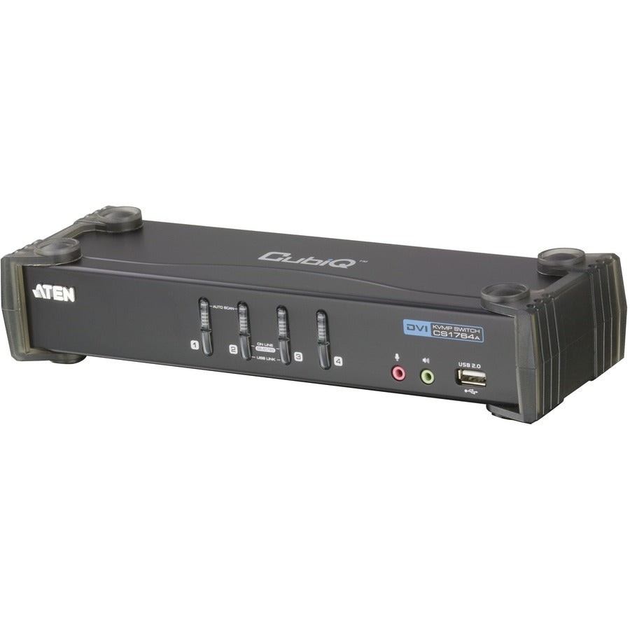 ATEN CS1764A KVM Switch - 4 Computer(s) - WUXGA - 1920 x 1200 - 8 x USB - 5 x DVI - CS1764A