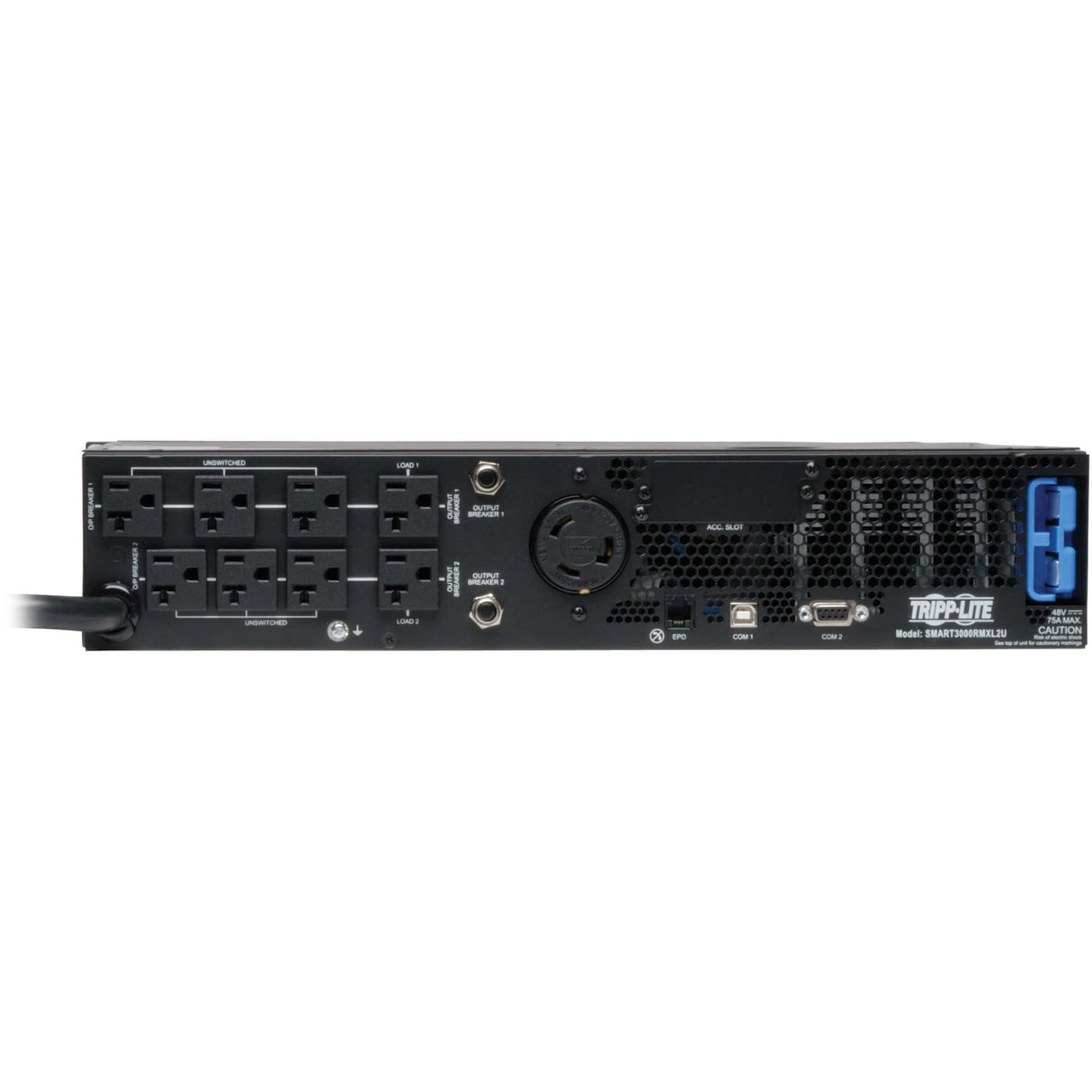 Tripp Lite UPS Smart 3000VA 2880W Rackmount AVR 120V Pure Sine Wave USB DB9 2U TAA GSA - 3000VA/2880W - 3 Minute Full Load - 8 x NEMA 5-15/20R, 1 x NEMA L5-30R - SM3000RMXL2UTAA