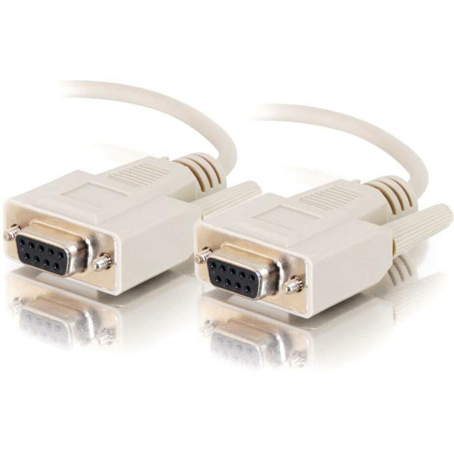C2G 10ft DB9 F/F Cable - Beige - DB-9 Female - DB-9 Female - 10ft - 02695