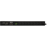 Tripp Lite PDU Monitored 120V 20A 5-15/20R 8 Outlet L5-20P Horizontal 1URM TAA - 16 x NEMA 5-15/20R - 1U Horizontal Rackmount - PDUMNH20