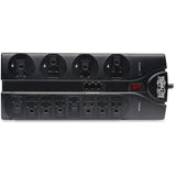 Tripp Lite Surge Protector Power Strip 12 Outlets 8ft Cord Tel/Modem 2160J - 12 x NEMA 5-15R - 1875 VA - 2160 J - 120 V AC Input - Phone/Fax/Modem/DSL - TLP1208TEL