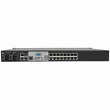Tripp Lite 16-Port KVM Switch Cat5 Over IP 1 Local 2 Remote User 1U TAA GSA - 16 Computer(s) - 1 Local User(s) - 2 Remote User(s) - UXGA - 1600 x 1200 - 16 x Network (RJ-45) - 2 x PS/2 Port - 2 x USB ...  - B064-016-02-IPG