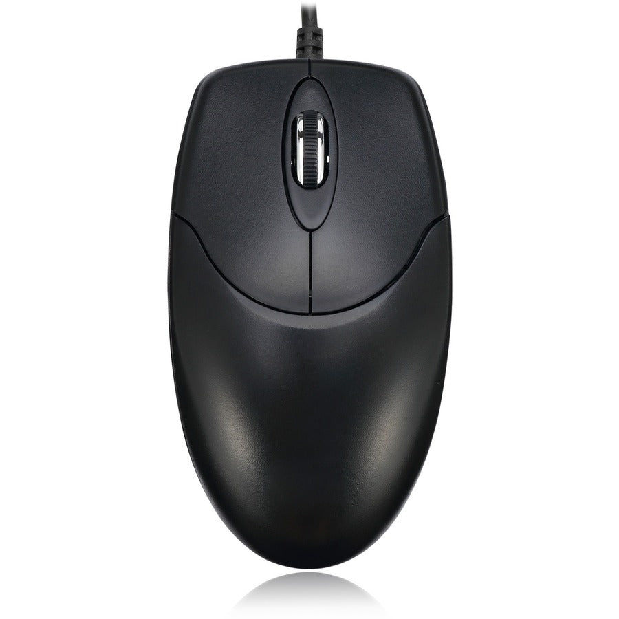 Adesso 3 Button Desktop Optical Scroll Mouse (USB) - Optical - Cable - Black - USB - 1000 dpi - Scroll Wheel - 3 Button(s) - Symmetrical - HC-3003US