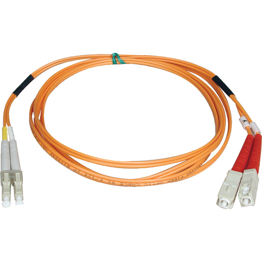 Tripp Lite 5M Duplex Multimode 50/125 Fiber Optic Patch Cable LC/SC 16' 16ft 5 Meter - LC Male - SC Male - 16.4ft - N516-05M