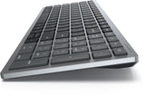 DELL KB740 keyboard Office RF Wireless + Bluetooth QWERTY English Grey, Black