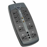 Tripp Lite Surge Protector 120V 10 Outlet RJ11 Coax 8' Cord 3345 Joule - Receptacles: 8 x NEMA 5-15R - 3345J - TLP1008TELTV