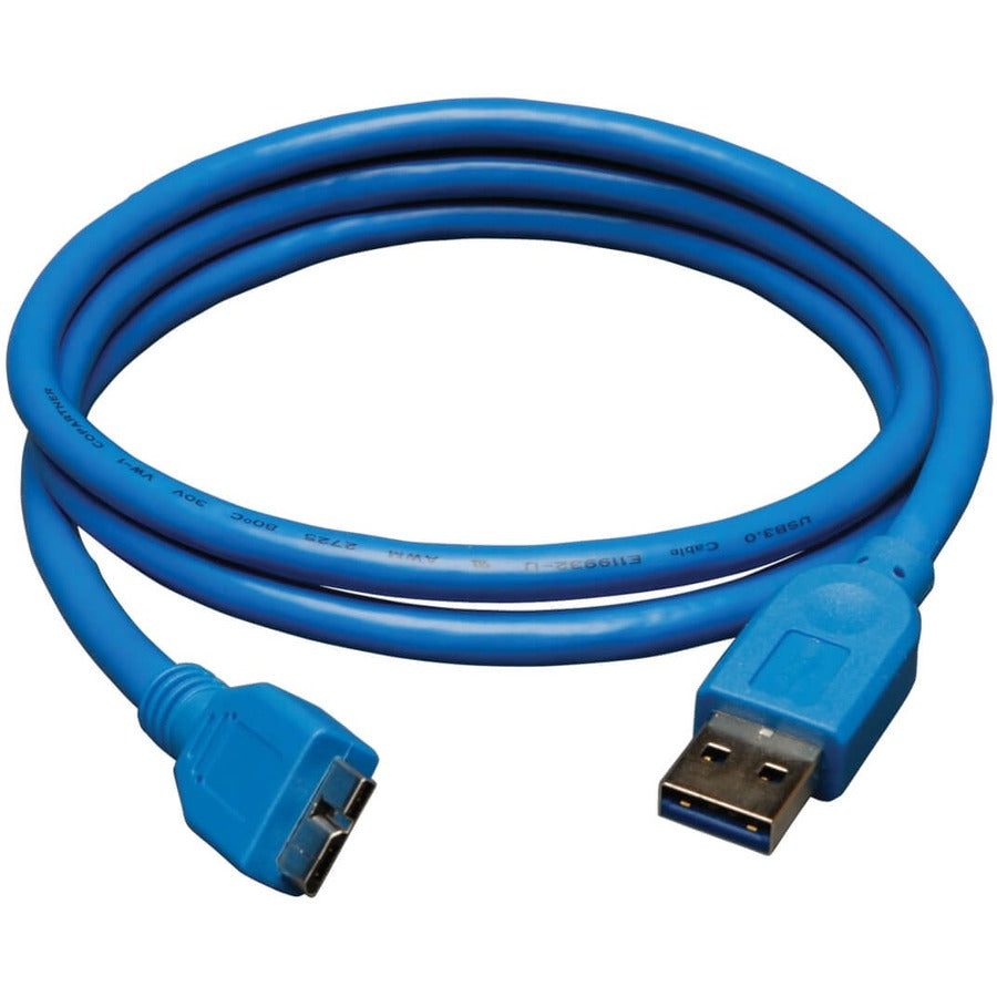 Tripp Lite 3ft USB 3.0 SuperSpeed Device Cable USB-A Male to USB Micro-B Male - (A to Micro-B M/M) 3-ft. - U326-003
